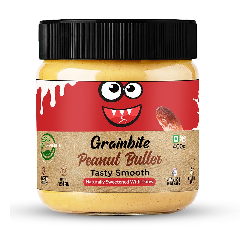 tasty peanut butter smooth 400g front